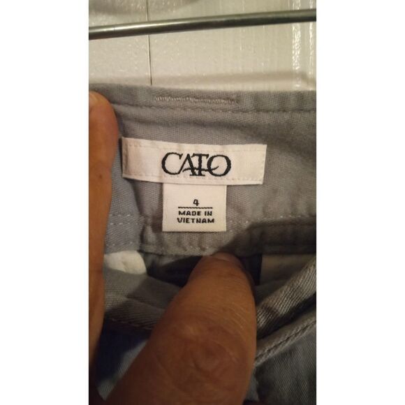 Cato Women's Gray Khakis Size 4 - Picture 3 of 5